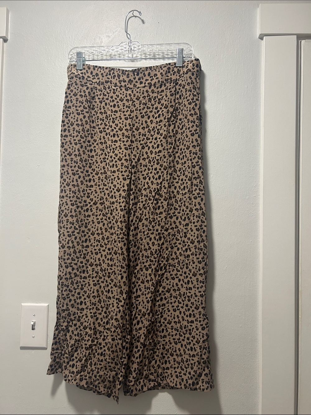 Leopard Print pants  in Tan and Black